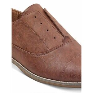 Indigo  Brown Oxford-Style Derby Shoes